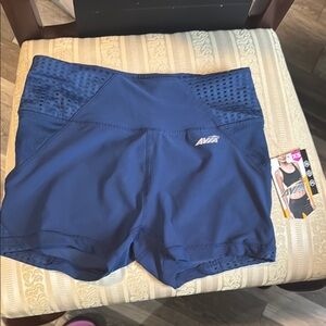 NWT Avia Blue Athletic Shorts with Elastic Waistband